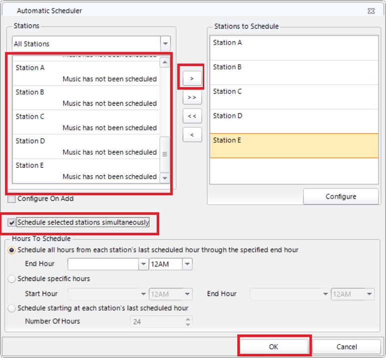 A screenshot of a scheduler

Description automatically generated