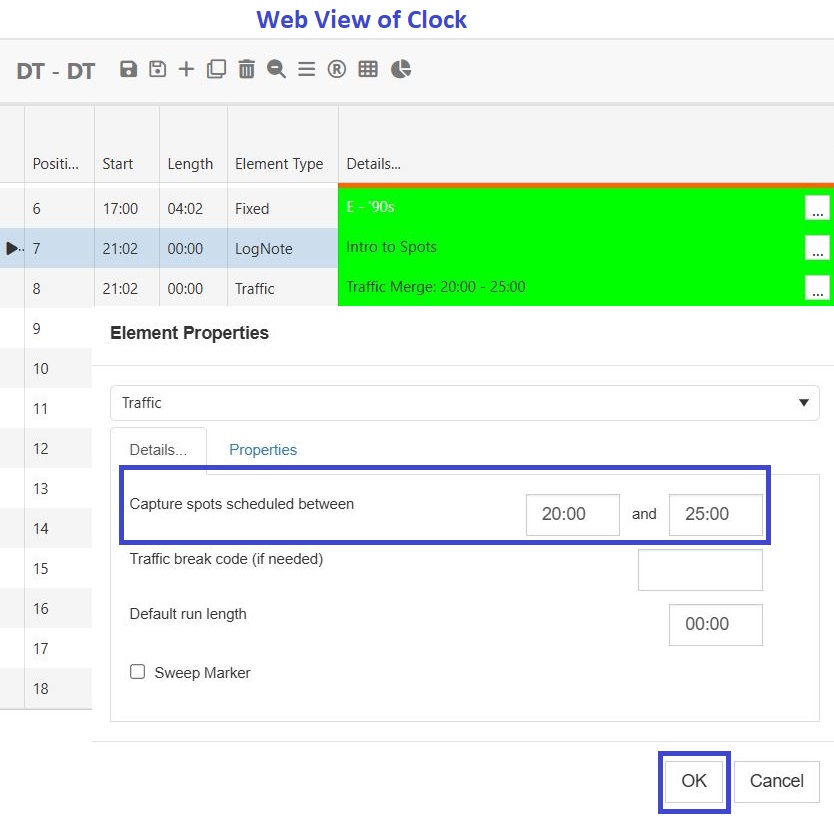 A screenshot of a web view of clock

Description automatically generated